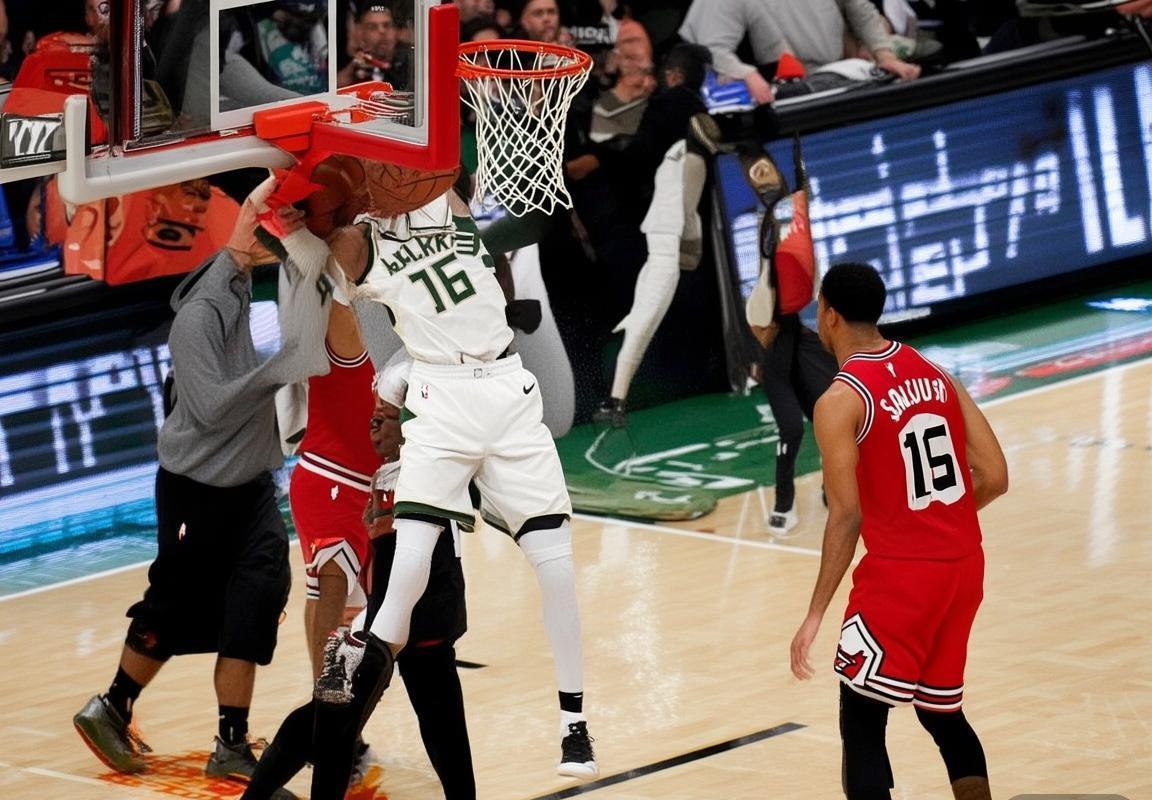 雄鹿队字母哥垃圾时间扣篮引冲突，雄鹿队公牛队赛场礼仪争议升级